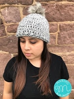 Quick and easy chunky crochet beanie with pom pom free crochet pattern
