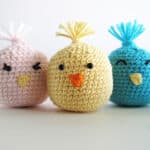 crochet easter chicks