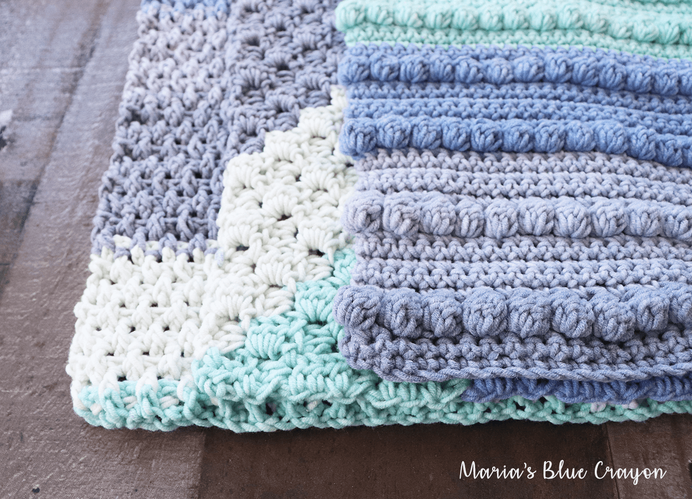 Free Crochet Washcloth Patterns - Maria's Blue Crayon
