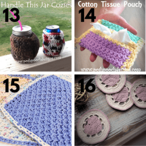 30+ Free Crochet Patterns using Cotton Yarn - Maria's Blue Crayon