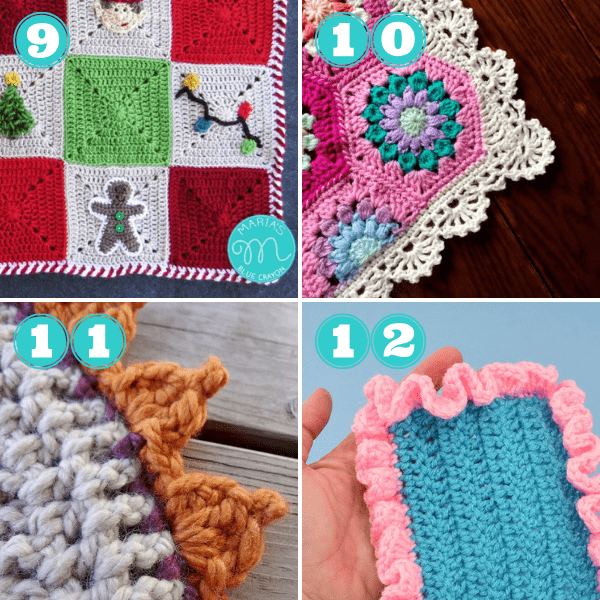 crochet blanket border patterns