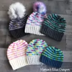 Pop of Color Crochet Beanies