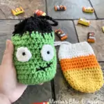 crochet halloween treat bags
