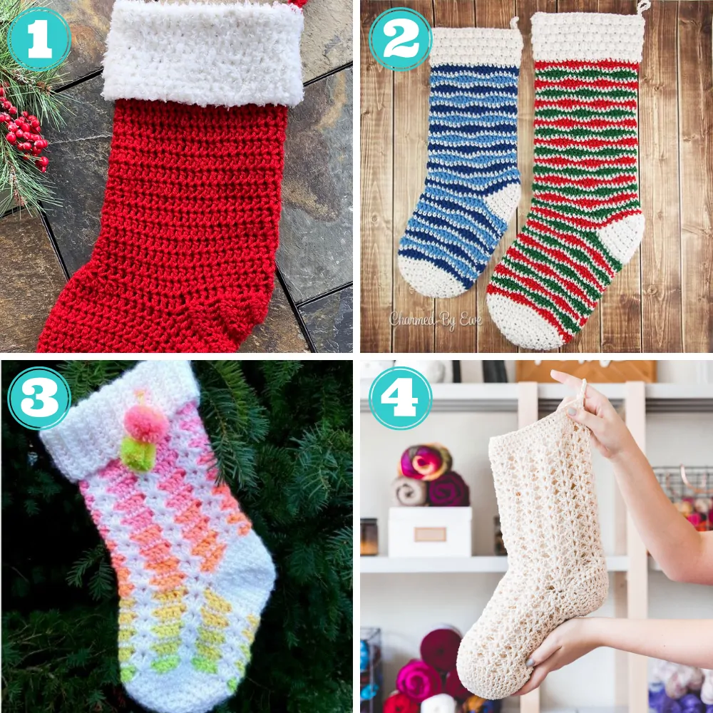 crochet christmas stocking