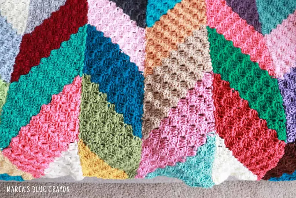 Crochet Scrap Blanket Tutorial - Maria's Blue Crayon