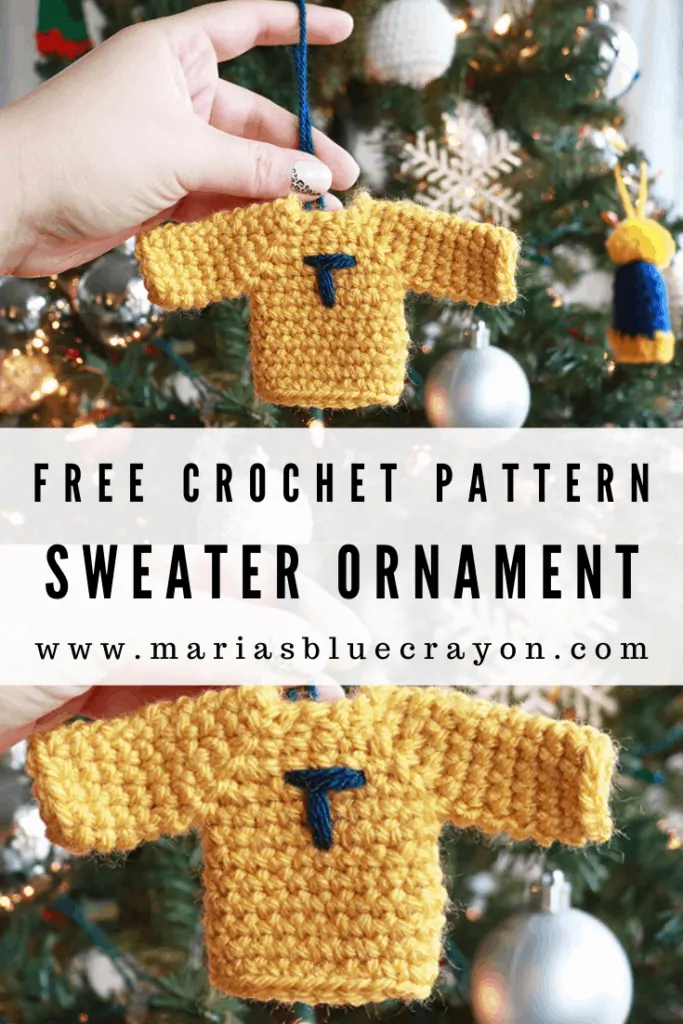 crochet sweater ornament pattern

