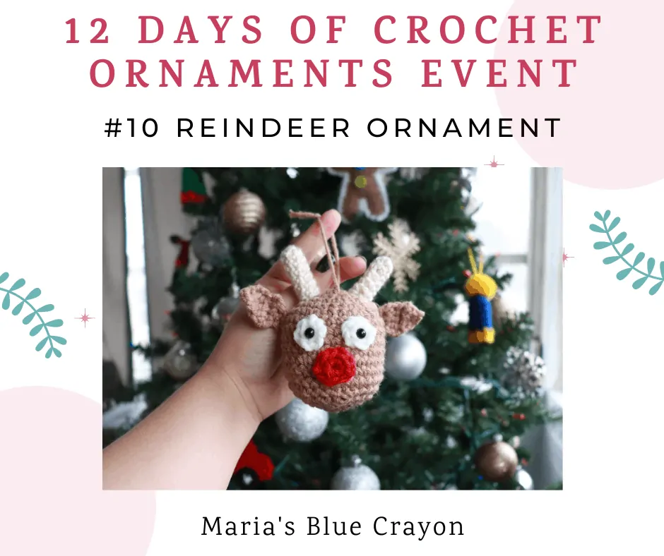 crochet reindeer ornament pattern