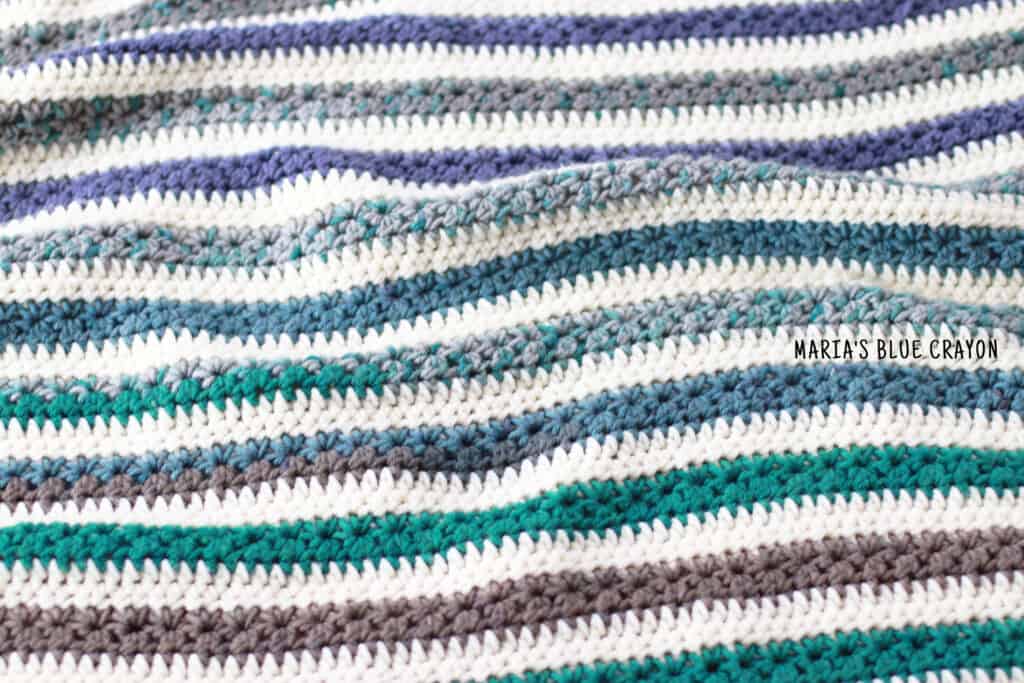 crochet star stitch blanket