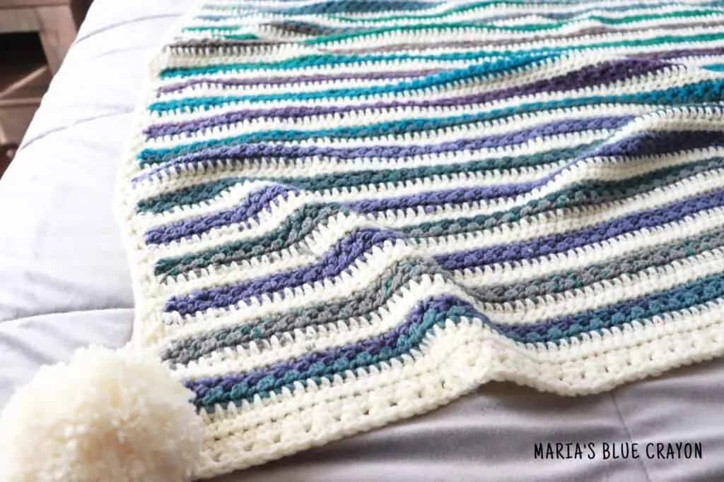 crochet star stitch blanket