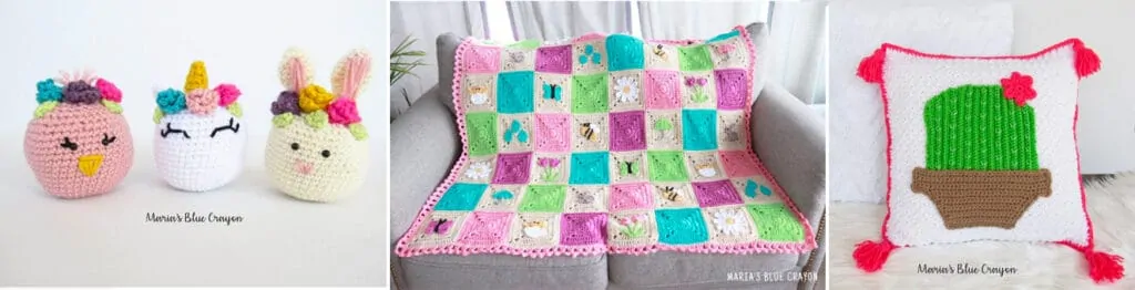 Spring themed crochet patterns
