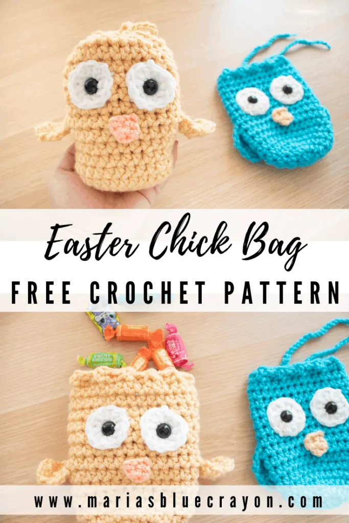 crochet easter chick treat bag pattern
