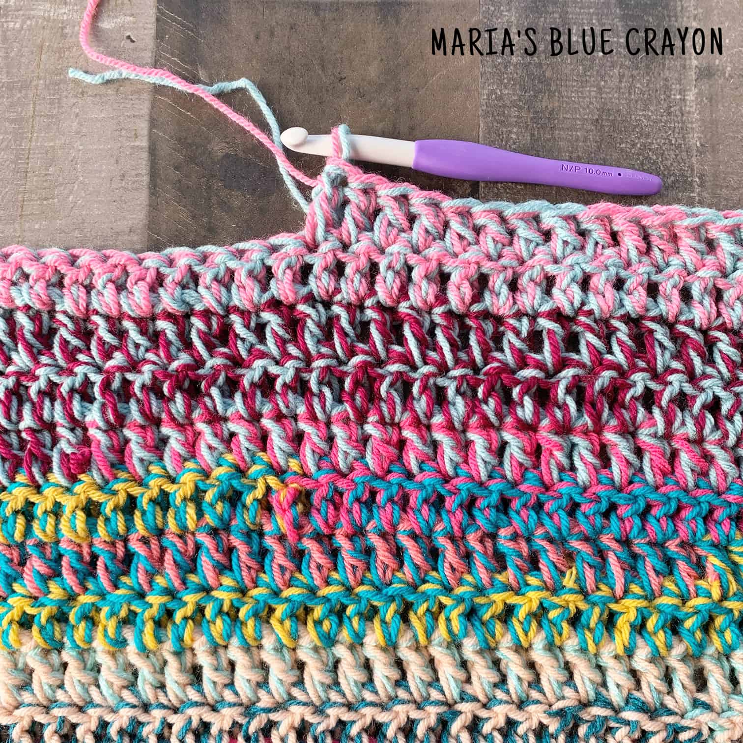 12 Best Crochet Scrap Blanket Patterns - Maria's Blue Crayon