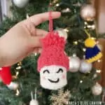 marshmallow christmas crochet ornament pattern