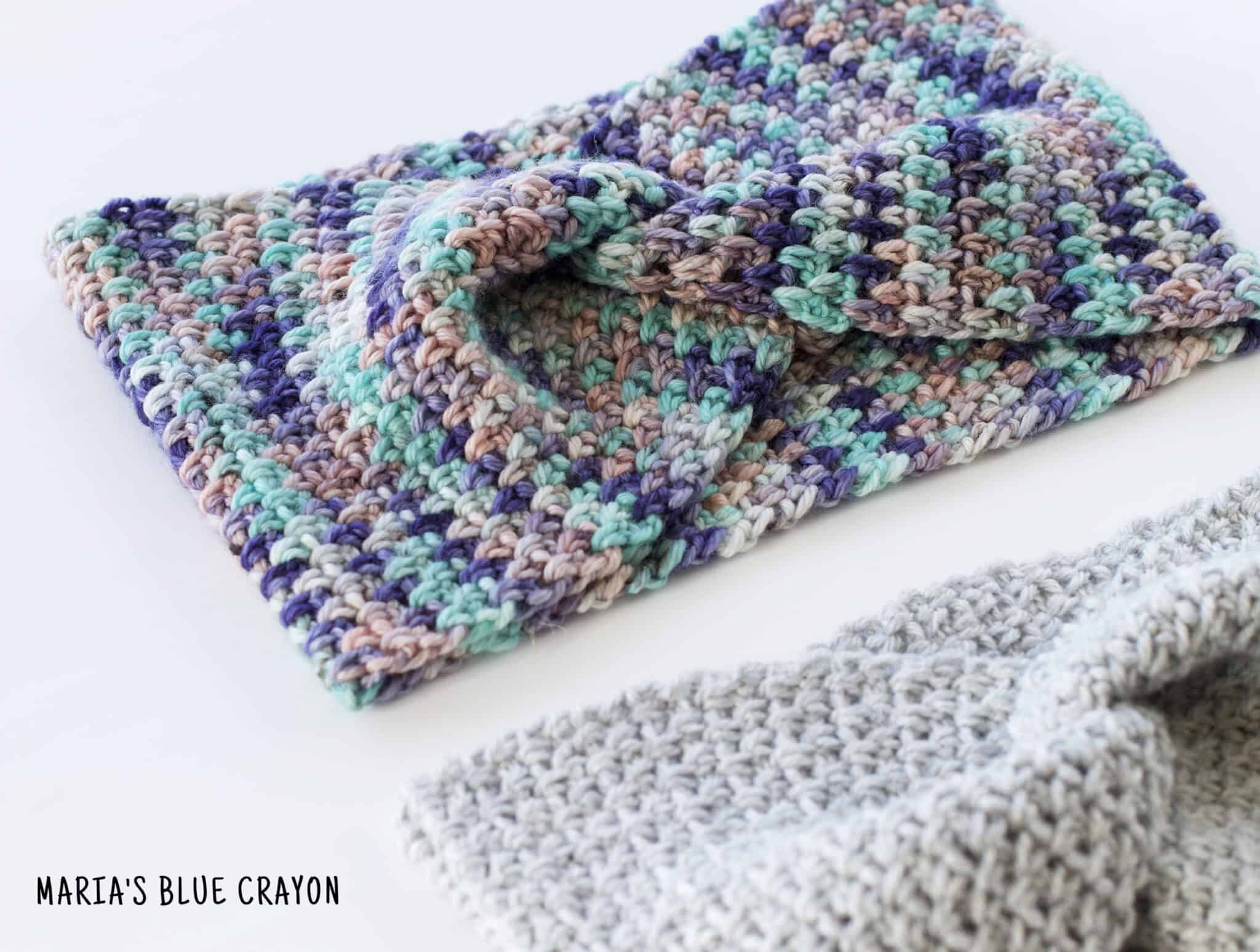 Crochet Twisted Ear Warmer Pattern - Maria's Blue Crayon