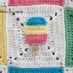 crochet popsicle applique pattern