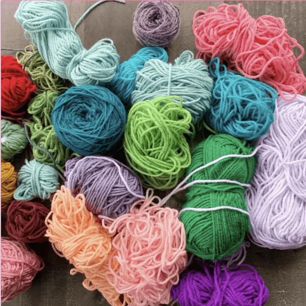 crochet scrap yarn