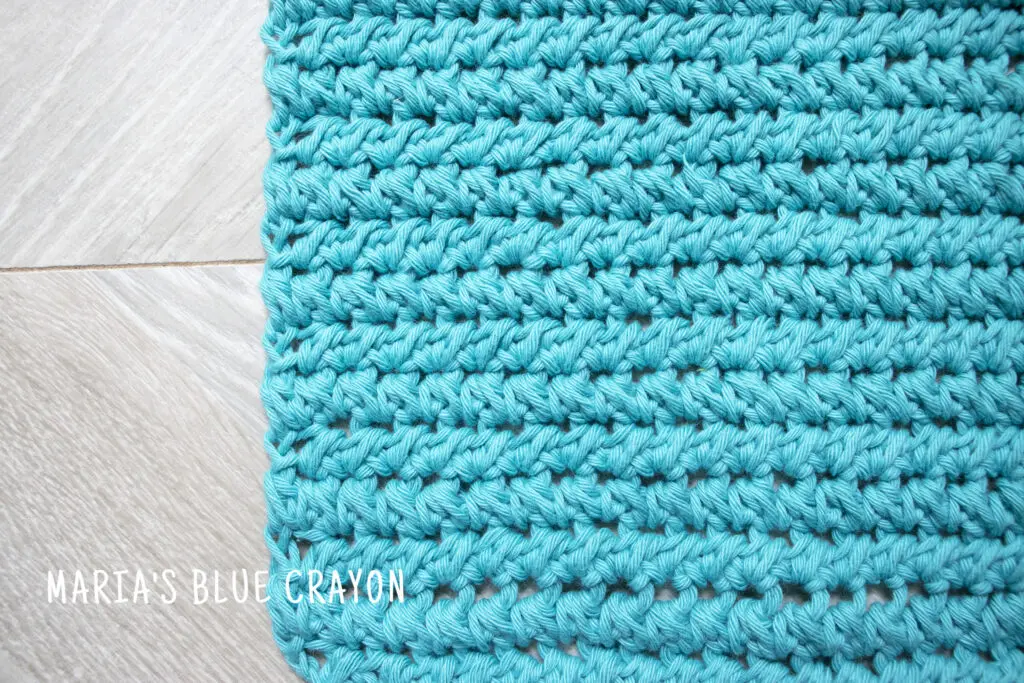 Crochet Paired Half Double Crochet Stitch in Cotton