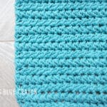 Crochet Paired Half Double Crochet Stitch in Cotton