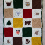 crochet woodland baby blanket