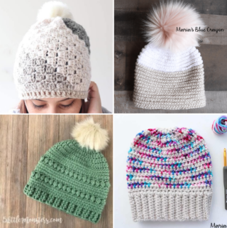 Top 22 Free Crochet Hat Patterns - Maria's Blue Crayon