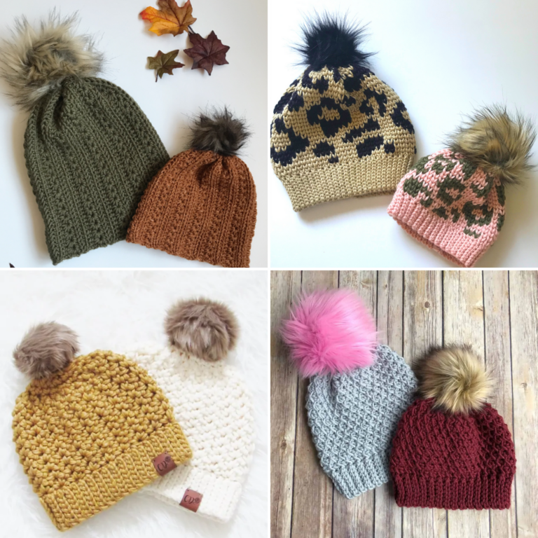 Top 22 Free Crochet Hat Patterns - Maria's Blue Crayon