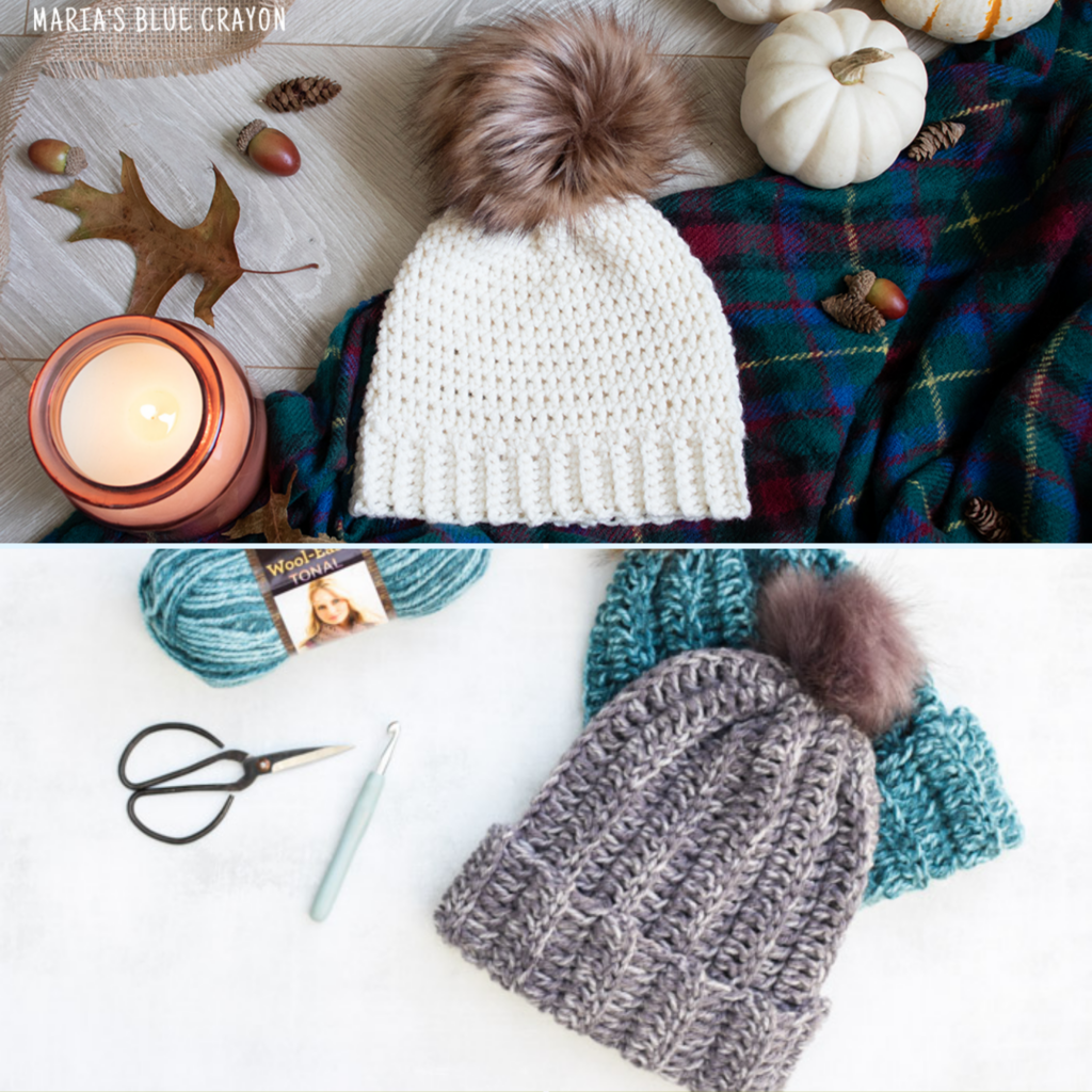 Free Textured Crochet Beanie For Women - Marta Hat Pattern - Blue Star  Crochet