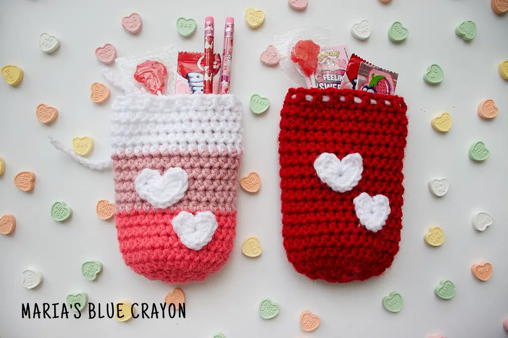 crochet valentine treat bag pattern