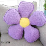 crochet flower pillow pattern