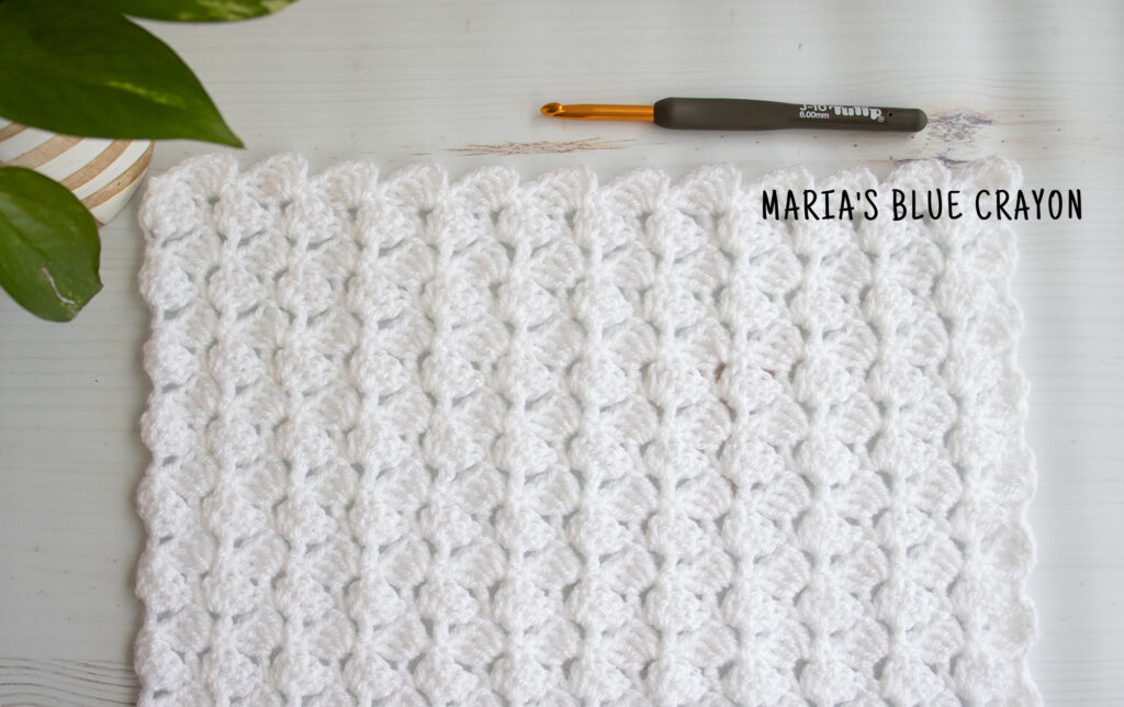 crochet cross hatch shells stitch tutorial