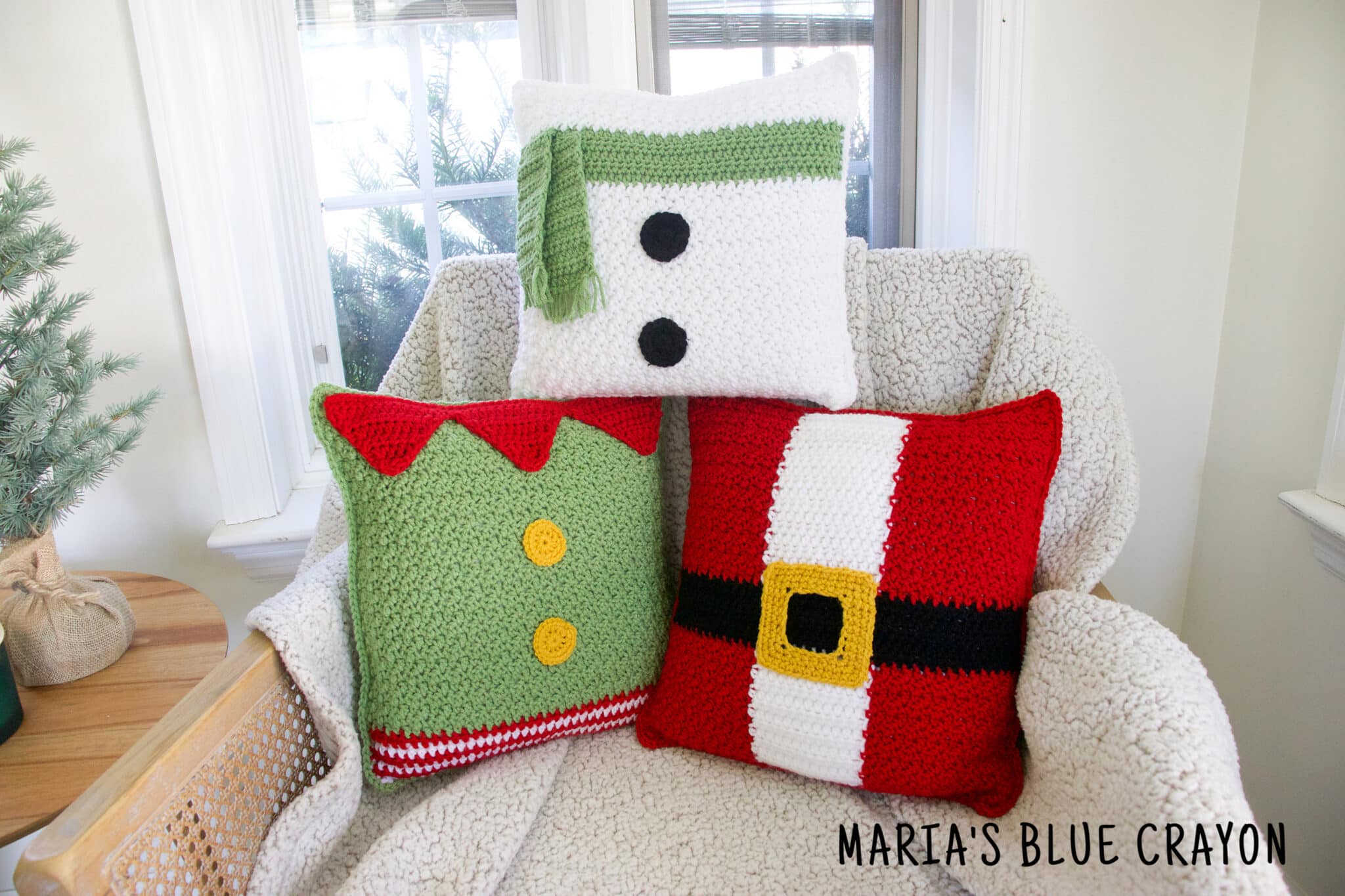 Crochet Elf Pillow Free Pattern - Maria's Blue Crayon