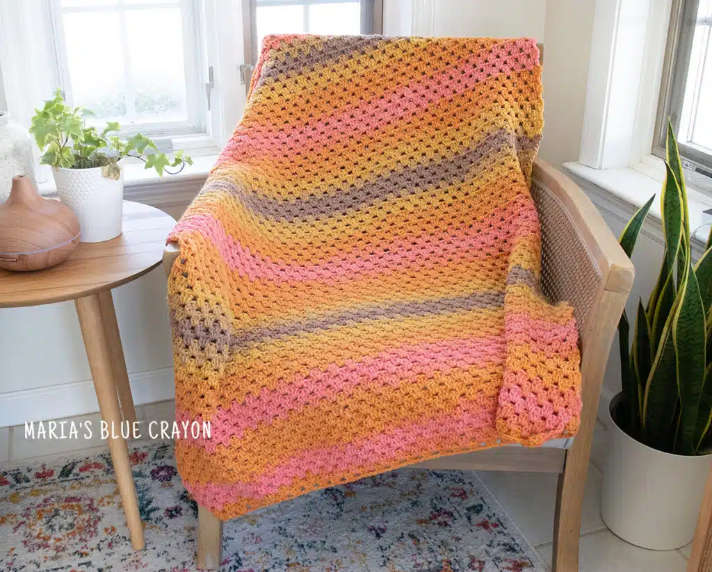 crochet granny stitch blanket pattern