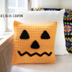 free crochet pumpkin pillow pattern