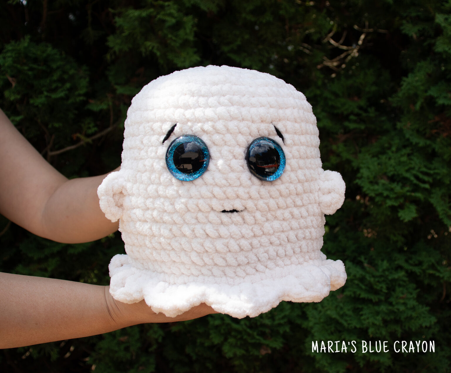 Crochet Ghost Plushie Free Pattern Maria's Blue Crayon