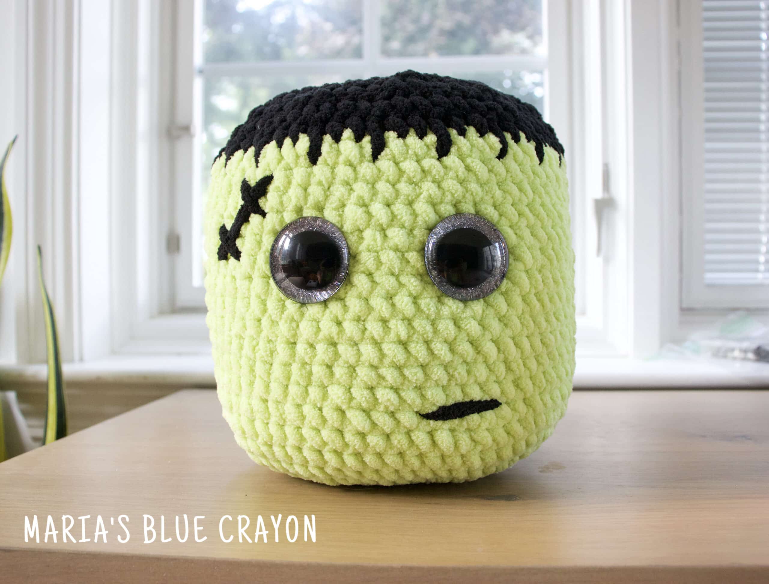 Crochet Frankenstein Plushie Free Pattern Maria's Blue Crayon