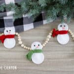 crochet snowman garland free pattern