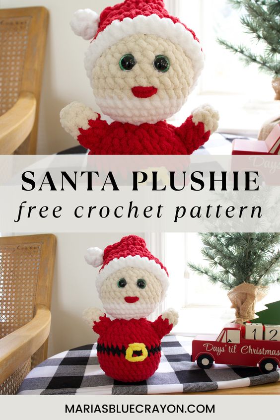 crochet santa claus free pattern
