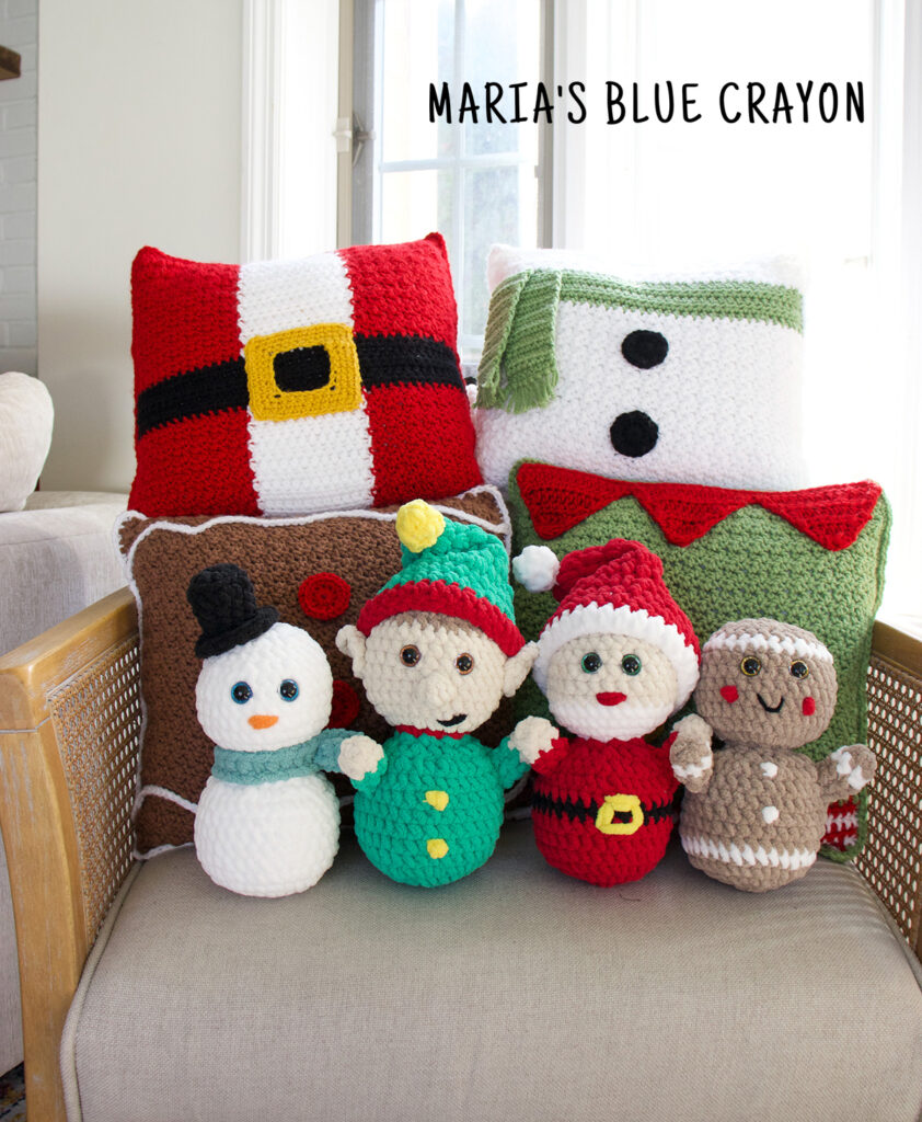 Kit Crochet DIY Ornements De Noël – 2 Poupées Anges Fleurs, Fils & Outils Inclus | Activité Créative Pour Débutants