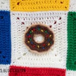 crochet donut applique free pattern