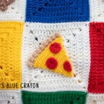 crochet pizza applique free pattern