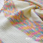 crochet c2c moss stitch blanket