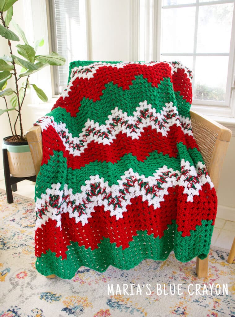 crochet christmas blanket pattern